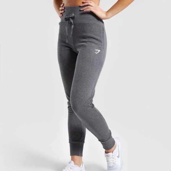 Gymshark Pants - Gymshark | High Waist Joggers Charcoal Marl S